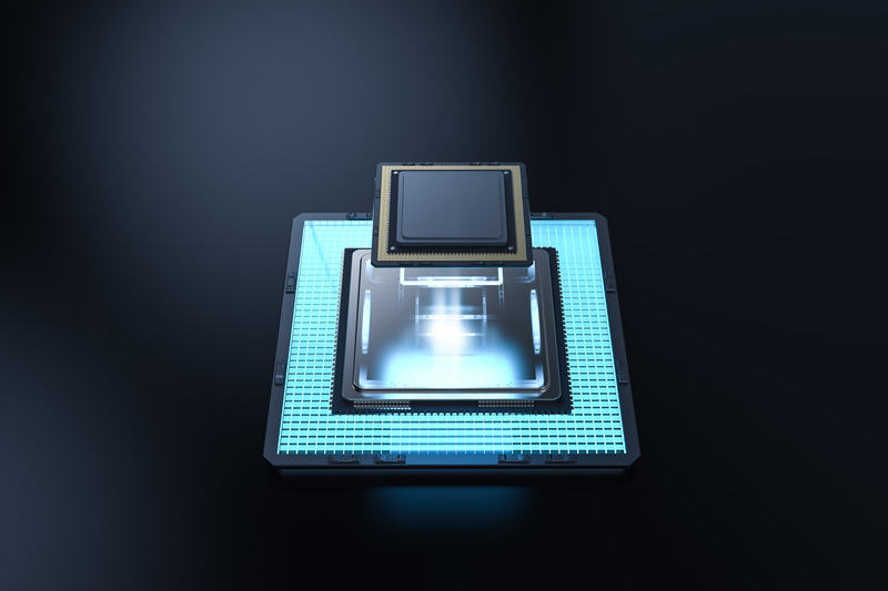 Render of cryogenic sensor for quantum computing